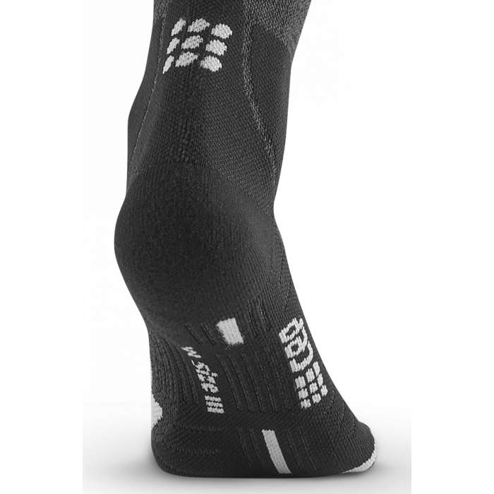CEP Women's Hiking Merino Wool Socks - Breathable & Moisture-Wicking for Outdoor Adventures - Stone Grey/Grey - Perfect for Trekking, Camping & Winter Sports