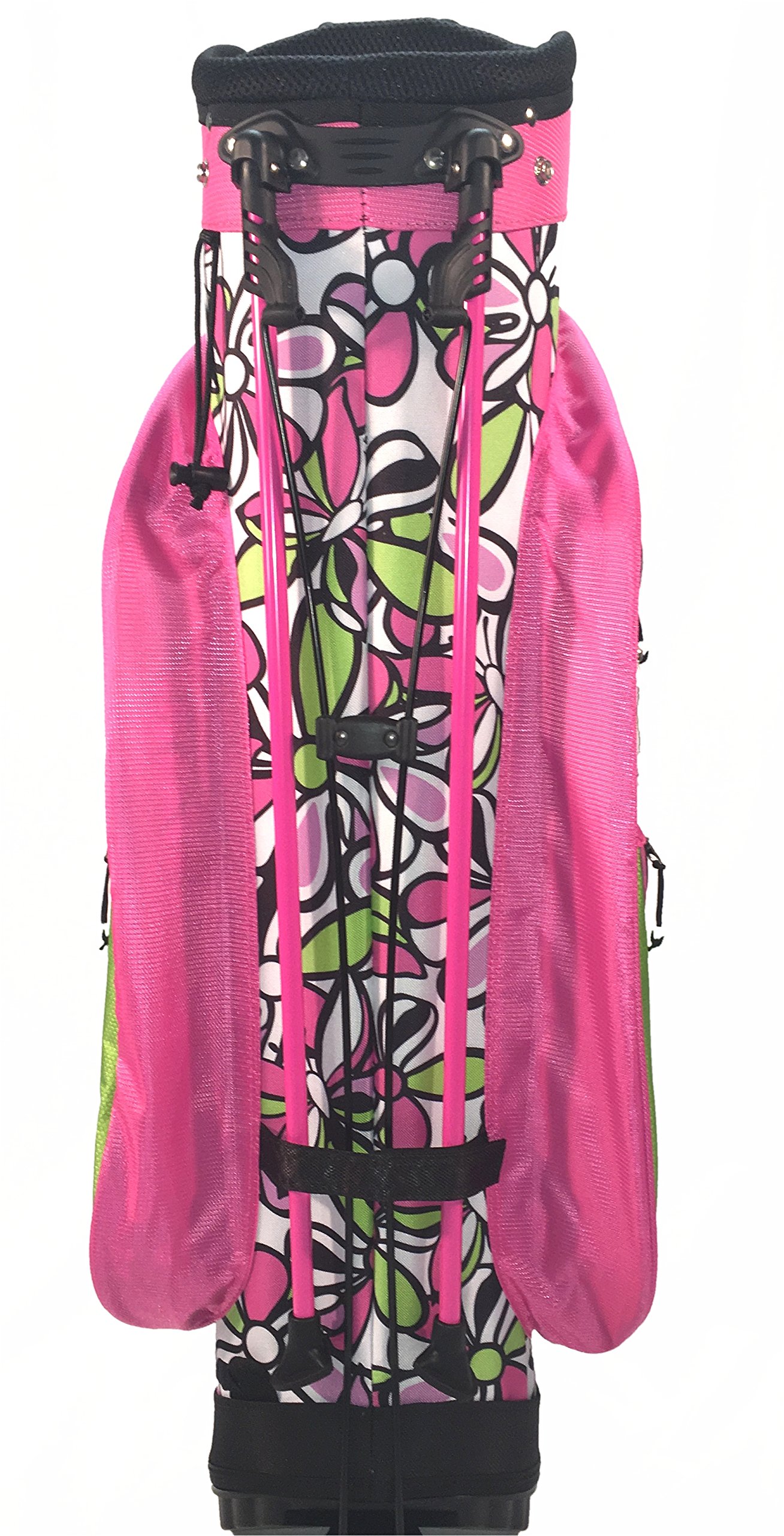**Women's Lightweight Stylish Hybrid Golf Bag - Bahama Mama Pink Floral Design for Ladies | Perfect for Golf Outings, Tournaments & Casual Play**