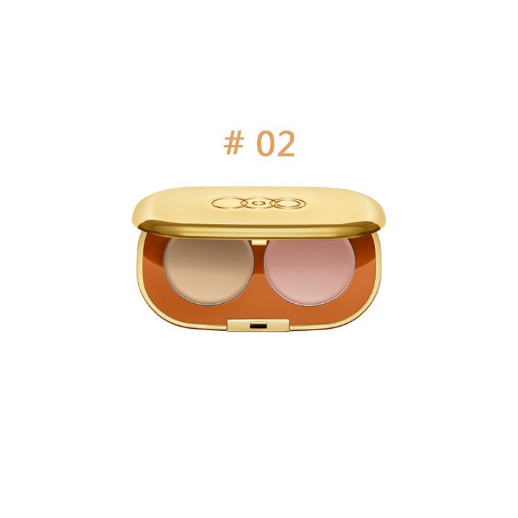 OUT OF OFFICE Two-Tone Concealer Palette - Full Coverage Creamy Concealer for Dark Circles & Blemishes - Perfect for Everyday Makeup & Professional Contouring