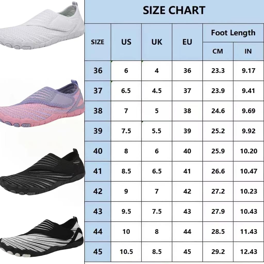 2024 New Women's Barefoot Hiking Shoes - Wide Toe Box Minimalist Trail Running Shoes for Outdoor Adventures & Gym Workouts