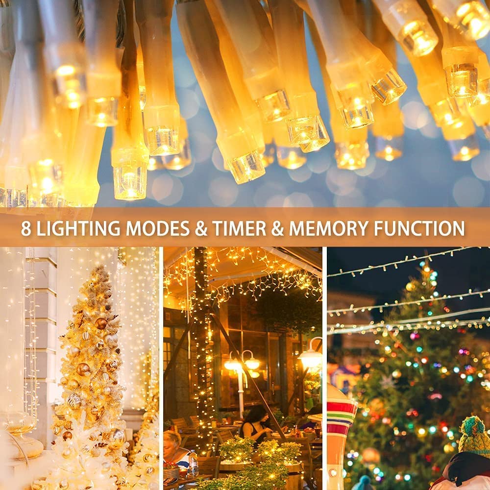 Koopower 16ft Battery Operated String Lights - 40 LED Waterproof Fairy Lights with Remote Control, Timer & 8 Dimmable Modes (Warm White) | Perfect for Bedroom Decor, Wedding, Party, Garden & Outdoor Lighting