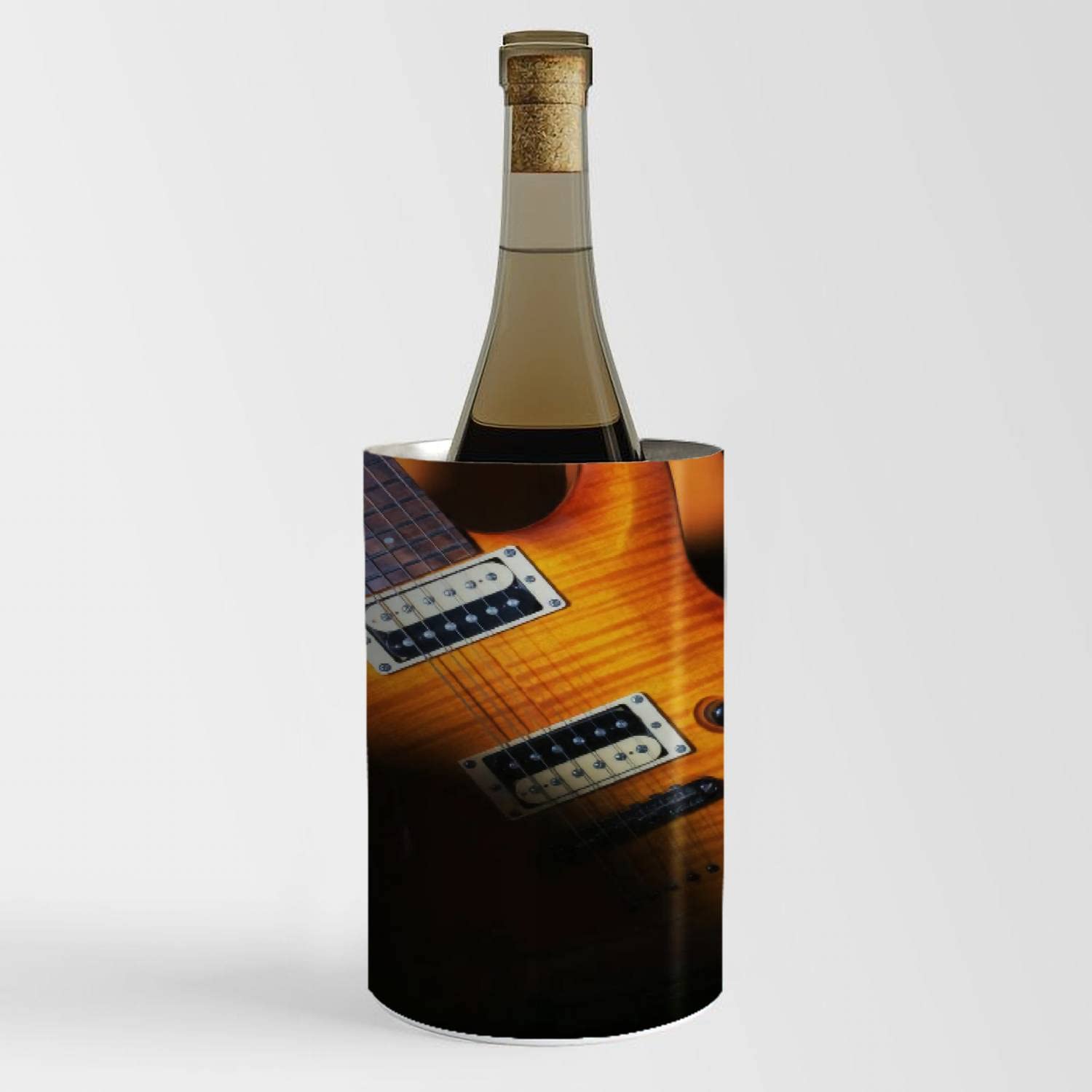 Electric Guitar Wine Chiller Bucket - Stainless Steel Champagne Cooler for 750ml Bottles - Party Decor & Wine Enthusiast Gift - Perfect for Birthday Celebrations, Wedding Receptions & Music-Themed Events