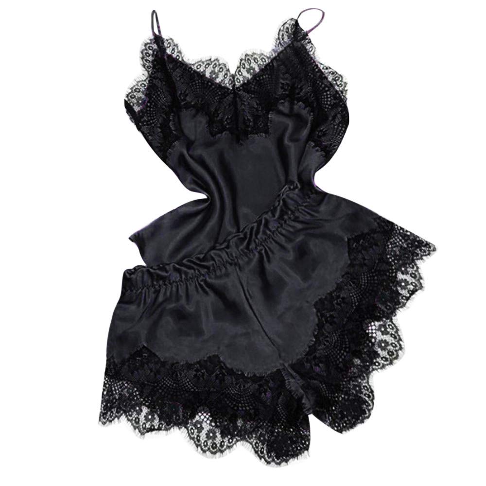 YOCheerful Women's Sexy Lace Sleepwear & Lingerie Set - Floral Babydoll Nightgown with Loose Fit for Comfort - Perfect for Valentine's Day, Honeymoon & Romantic Nights