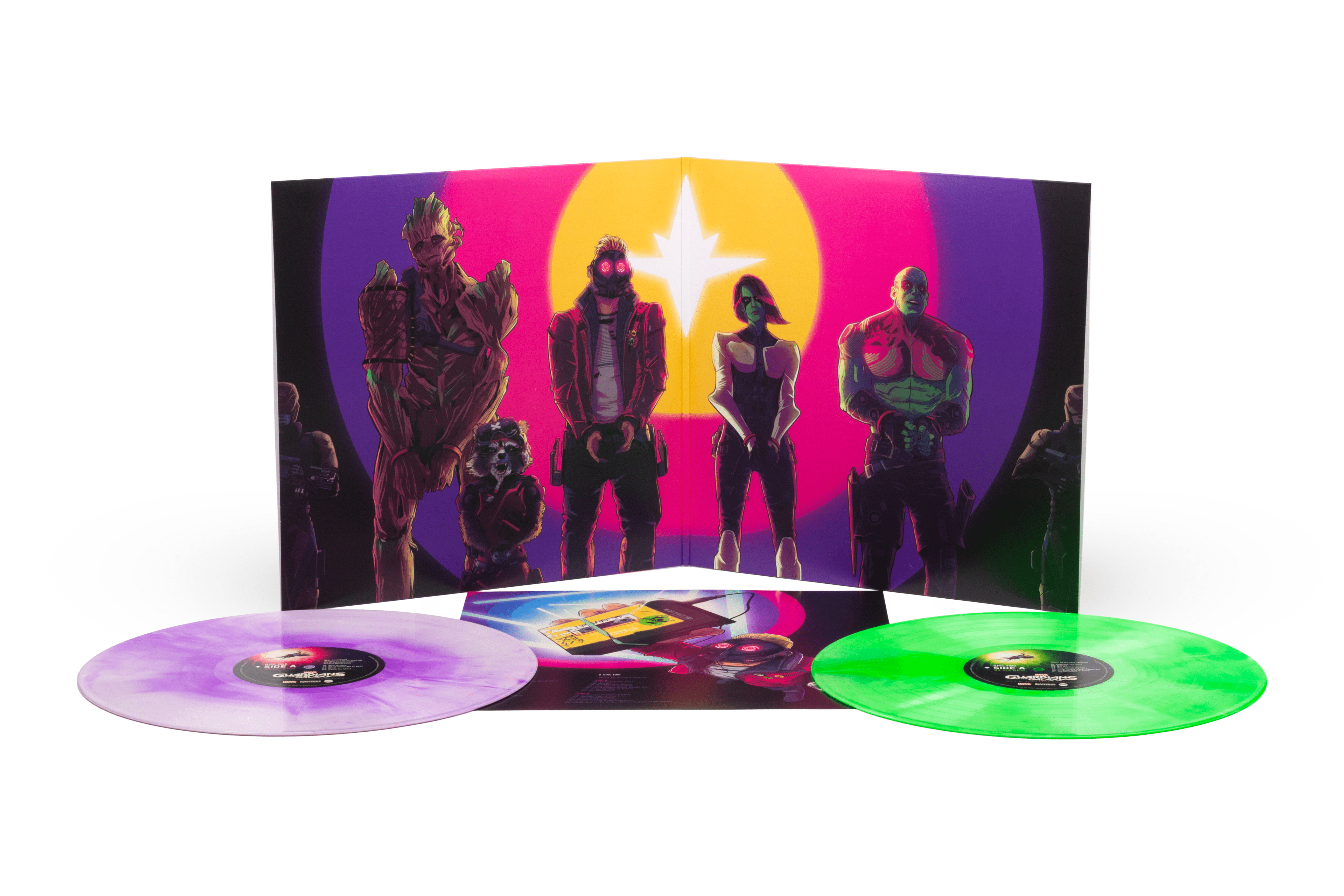 Marvel's Guardians of the Galaxy Official Video Game Soundtrack 2xLP Vinyl Record - Collectible Limited Edition for Gamers & Music Lovers, Perfect for Home Entertainment & Gift Giving