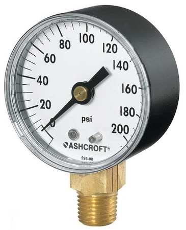 0-100 psi Polycarbonate Pressure Gauge - 6 Pack for Industrial, HVAC, and Hydraulic Systems