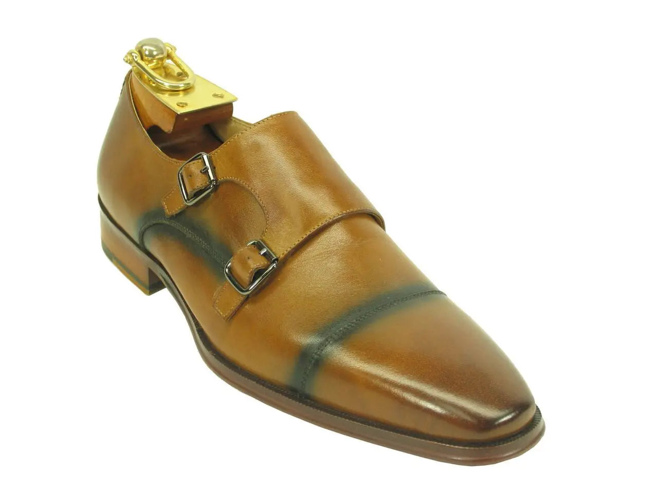 Stylish Two-Tone Monk Strap Loafers for Men - Comfortable & Fashionable Dress Shoes for Business, Casual & Wedding Occasions