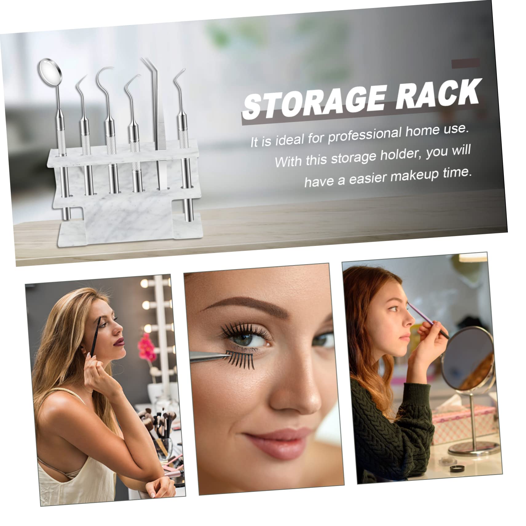 Professional Straight Lash Extension Tweezers Holder Case - Eyelash Tweezers Storage Organizer for Salon & Home Use - Perfect for Lash Artists, Beauty Professionals & DIY Enthusiasts