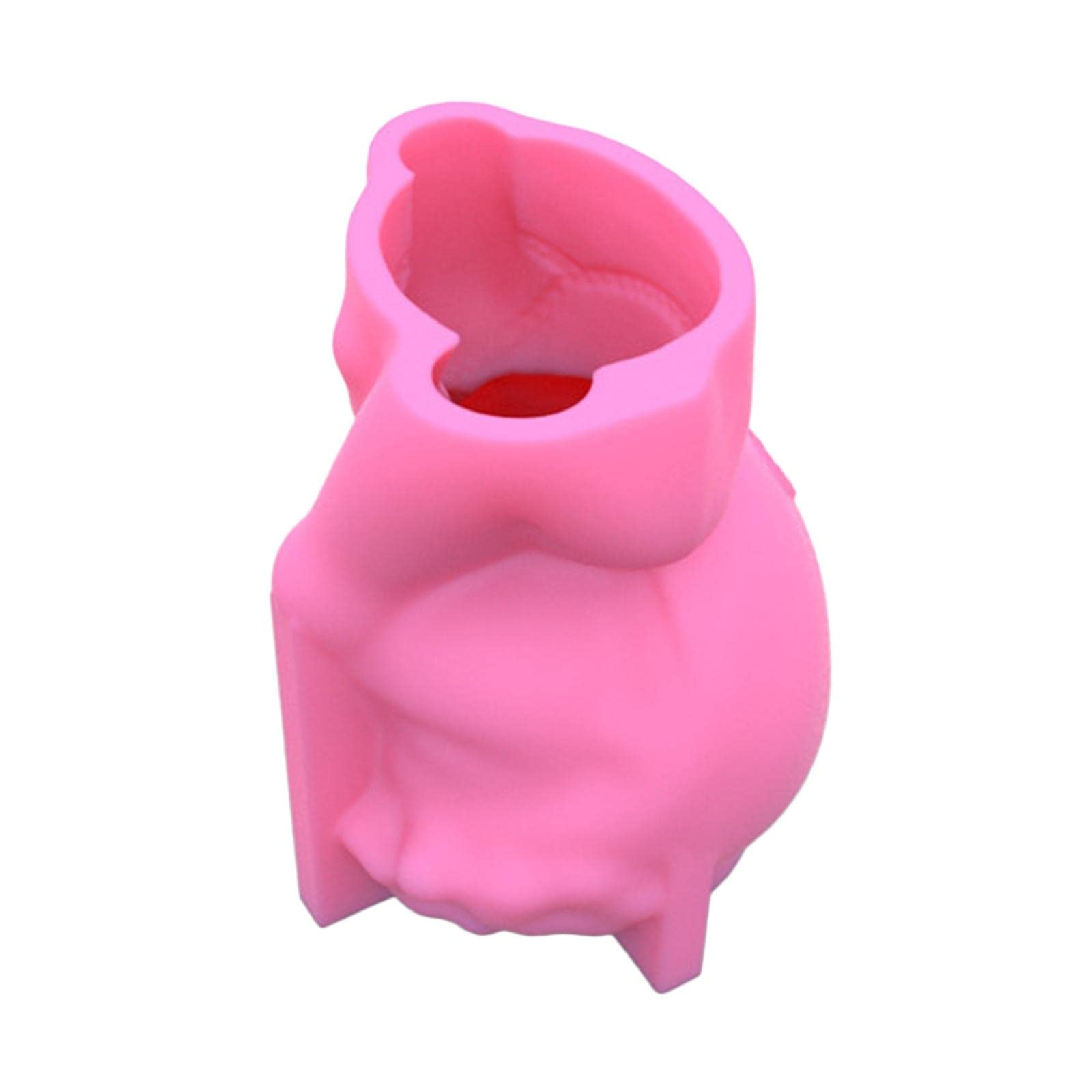 Newmind Girl Head Shaped Vase - Pen Holder, Succulent Planter, DIY Concrete Casting Mold for Plants, Wax & Polymer Crafts - Perfect for Home Decor, Office Desk & Gardening Gifts
