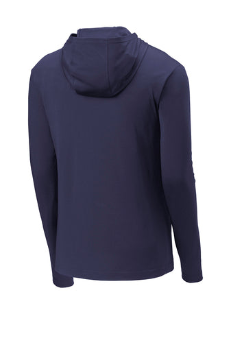Sport Tek PosiCharge Competitor True Navy Hooded Pullover - Lightweight Performance Hoodie for Men & Women - Gym, Running, Outdoor Activities
