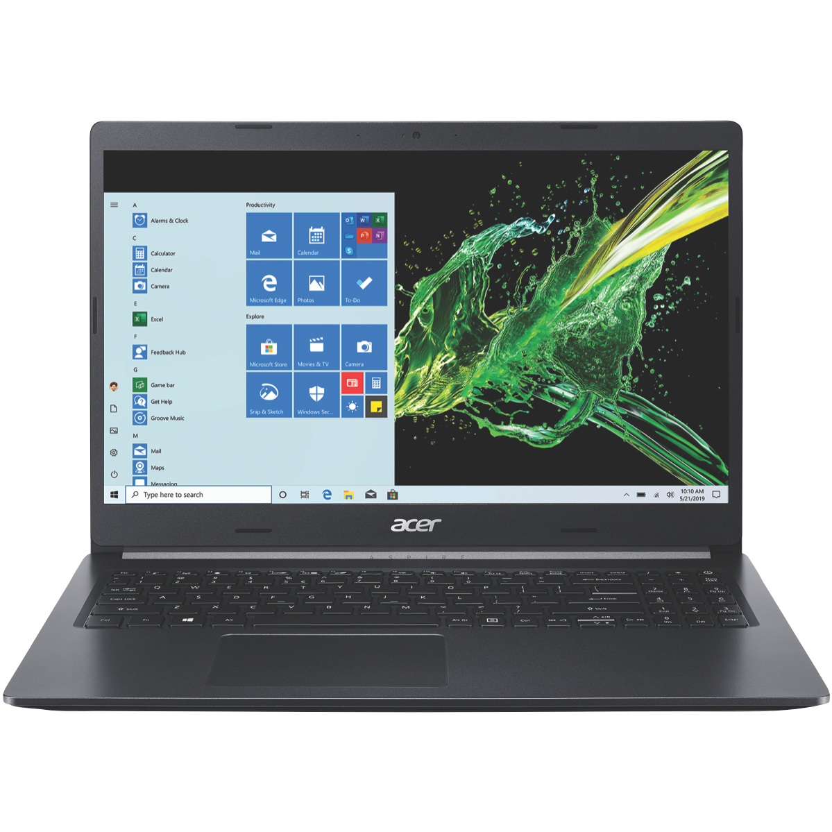 Acer Aspire A515-55-56XB Laptop - 10th Gen Intel Core i5, 256GB SSD, 8GB RAM, Windows 10 (NX.HSKSA.002) - Perfect for Work, Study & Entertainment
