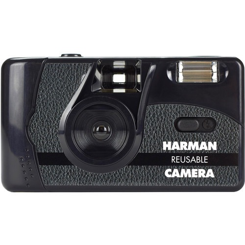 HARMAN Technology Reusable 35mm Film Camera with 2 Rolls of B&W Film - Vintage Style Analog Photography for Beginners & Professionals - Perfect for Travel, Street Photography & Creative Projects