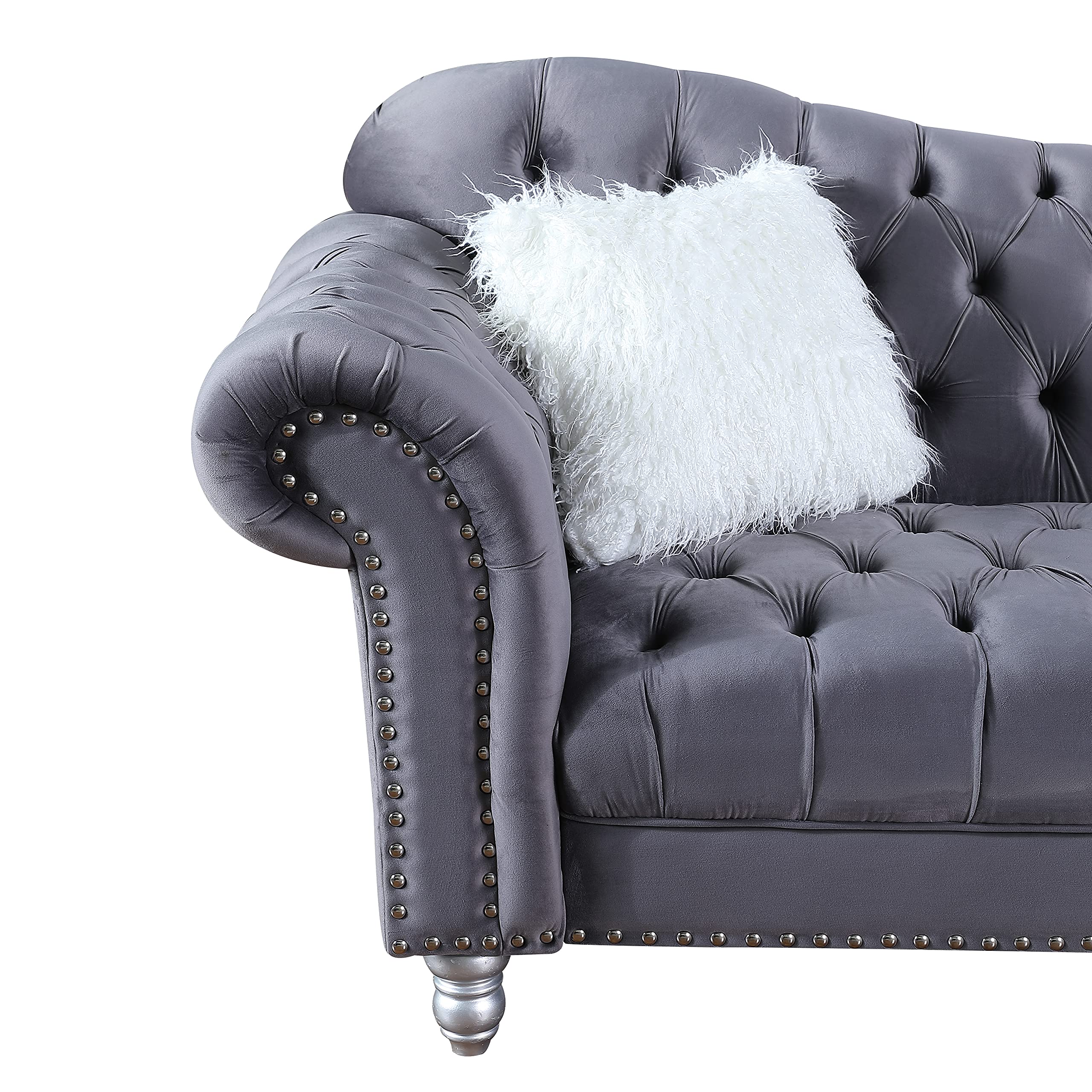 Luxury Velvet Chesterfield Armchair 45