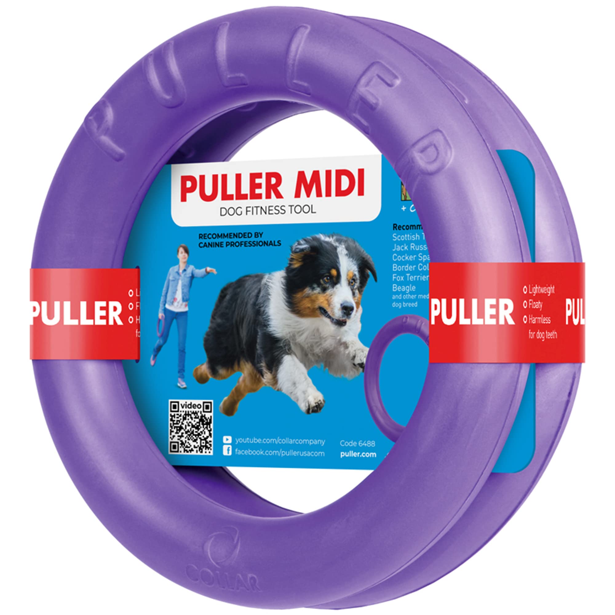**Outdoor Dog Ring Toys for Fetch & Tug of War - Durable Dog Ball & Soft Frisbee Alternative for Small, Medium & Large Dogs - Perfect for Backyard Play, Agility Training & Exercise**