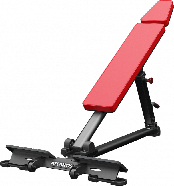 ATLANTIS Adjustable Long Incline Bench for Home Gym - Strength Training & Weightlifting Equipment - Perfect for Dumbbell Workouts & Ab Exercises