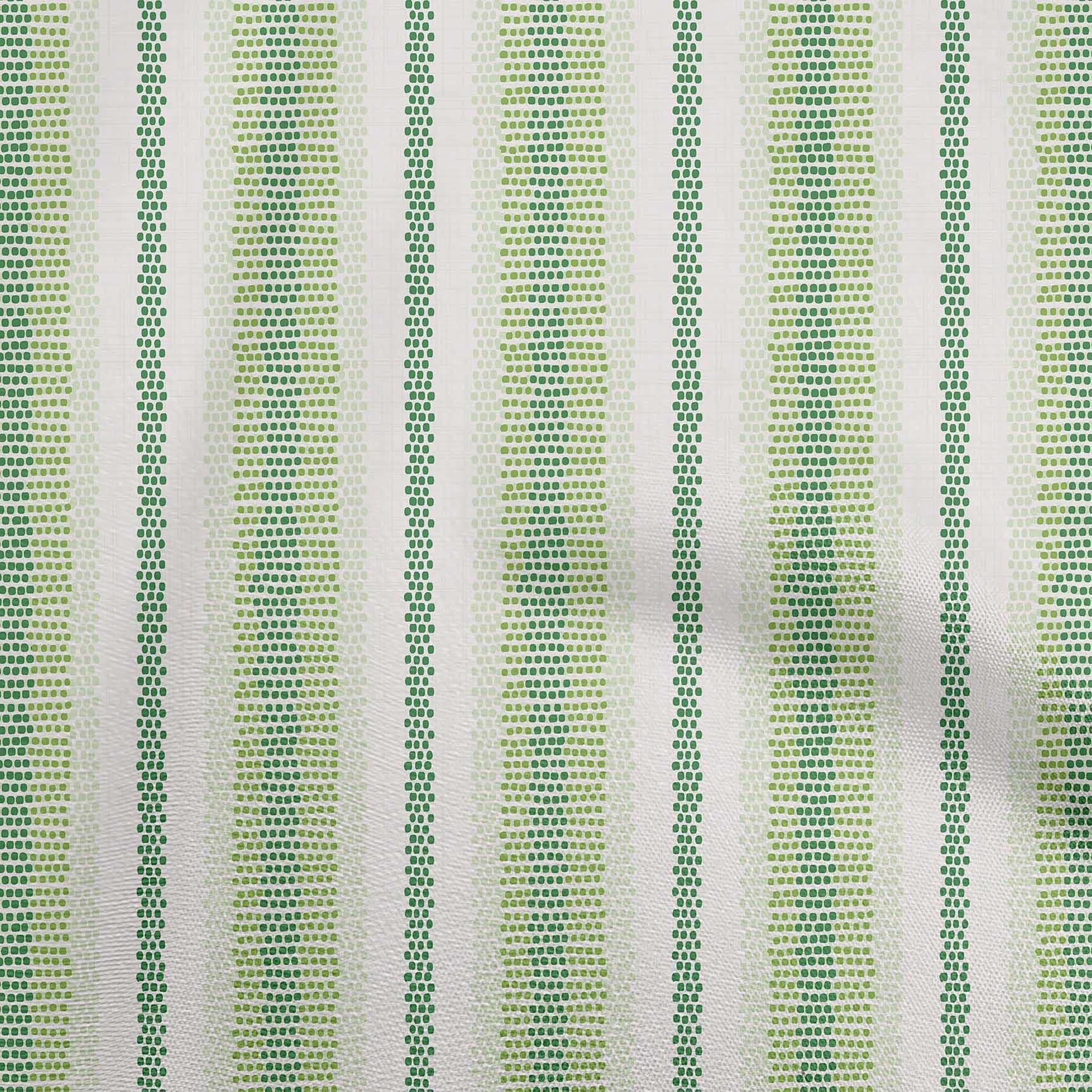 oneOone Velvet Green Fabric Stripe - 58 Inch Wide Printed Sewing Fabric by The Yard for DIY Clothing, Dresses, Curtains & Home Decor Projects