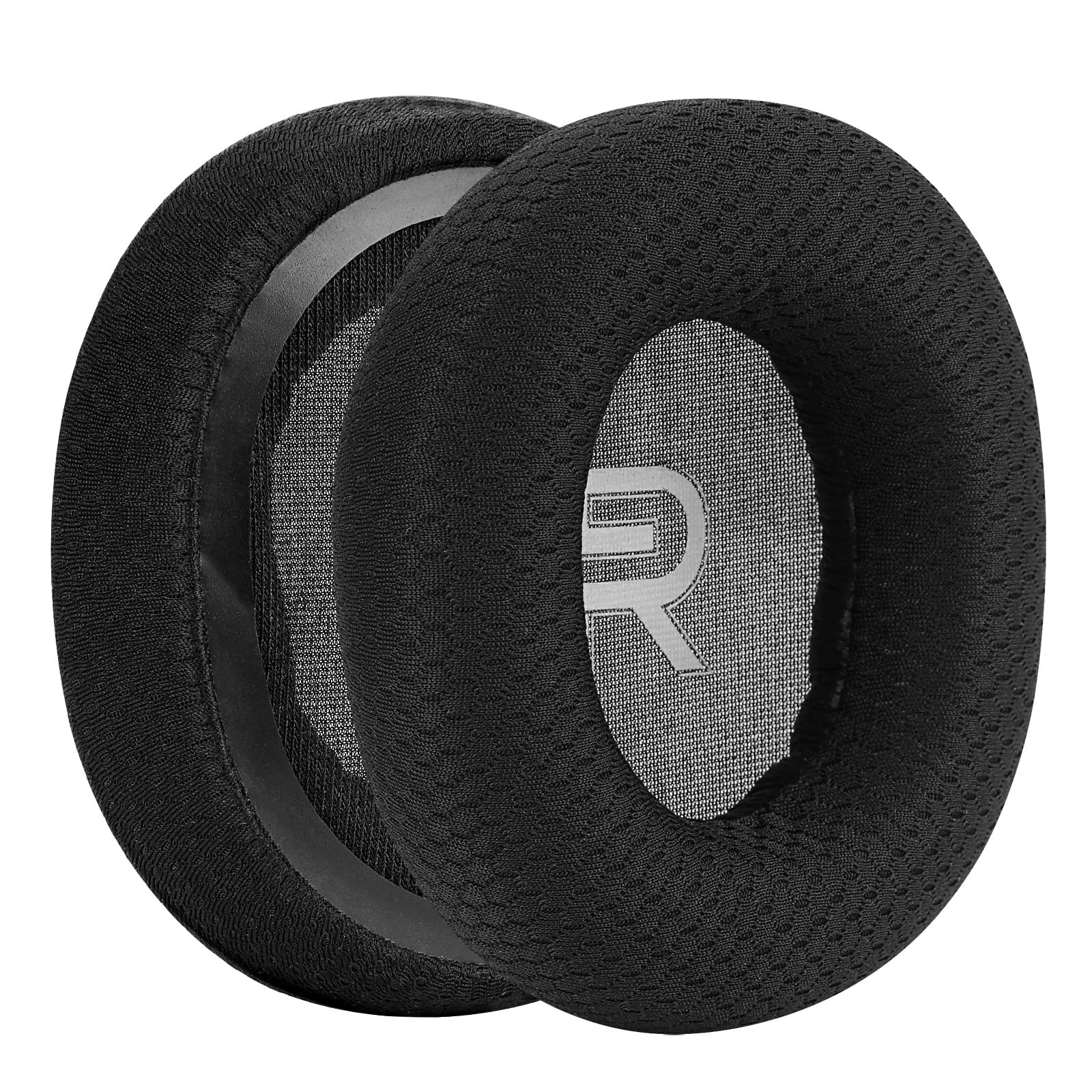 Geekria Premium Comfort Mesh Replacement Ear Pads for SteelSeries Arctis Nova Pro Wired/1/3/7 Headphones - Breathable Fabric Ear Cushions & Repair Parts (Black) - Perfect for Gaming, Music & Long Wear Sessions