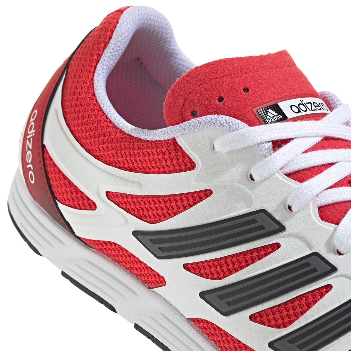 Adidas Adizero PR Running Shoes - Cloud White & Pure Ruby Colorway | Lightweight & Breathable for Men & Women | Perfect for Marathon Training & Road Running