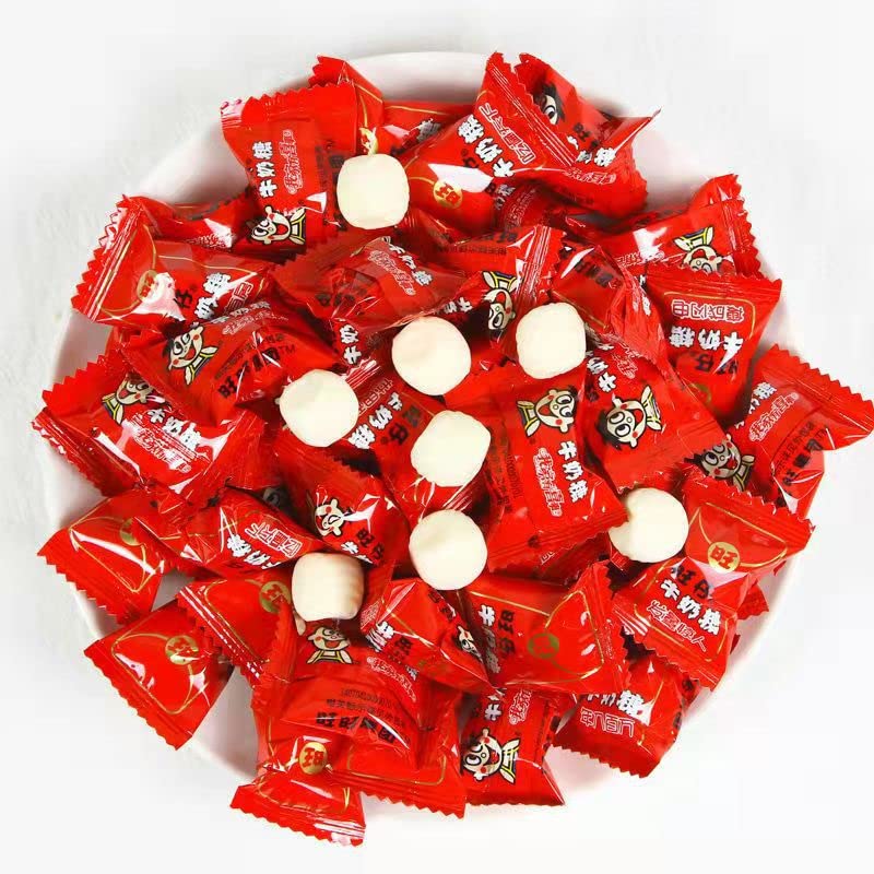 Want Want Milk Candy - Classic Chinese Toffee Snacks (17.7oz/500g) | Sweet Childhood Flavor Soft Candy | Perfect for Gifts, Office Snacks & Asian Dessert Lovers (Also Available in 53.1oz Pack of 3)