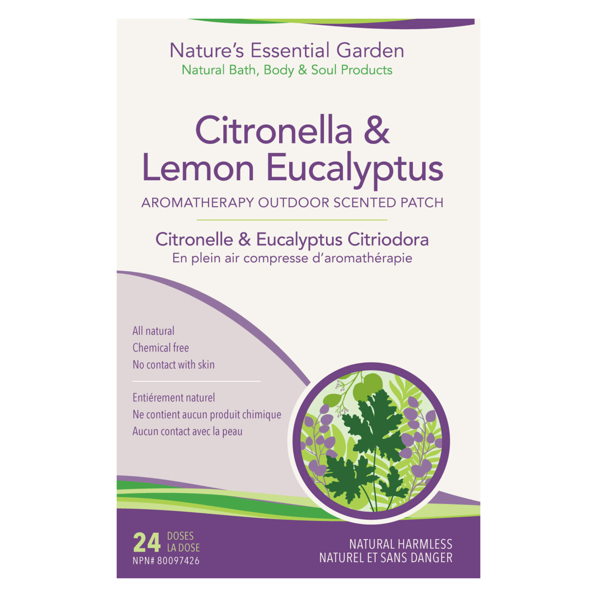 Natural Citronella & Eucalyptus Mosquito Repellent Patches - Waterproof Outdoor Bug Repellent Stickers for Camping, Hiking, and Backyard Activities