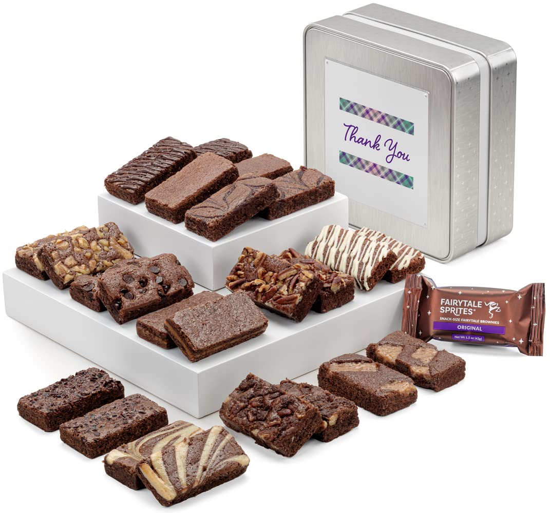 Gourmet Fairytale Brownies Gift Set - 24 Individually Wrapped Chocolate Brownies (3