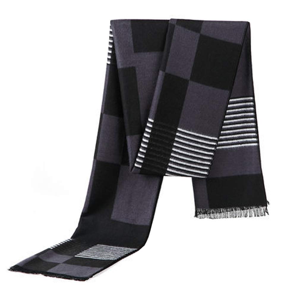 OHAYOMI Men's Winter Scarf - Soft & Warm Formal Cashmere Scarves for Gentlemen | Perfect for Office, Business Meetings & Cold Weather Fashion