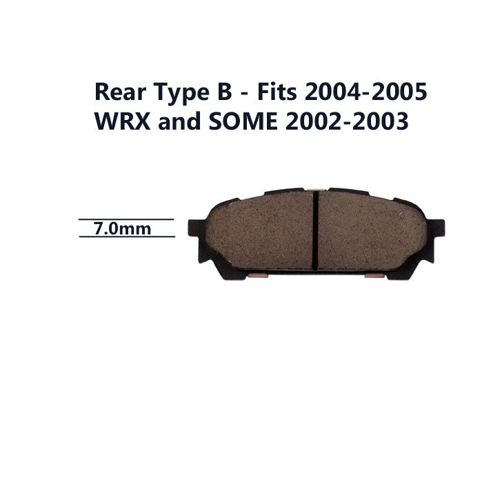 High-Performance HPS 5.0 Brake Pads for 2002-2005 Subaru WRX - Perfect for Racing & Daily Driving