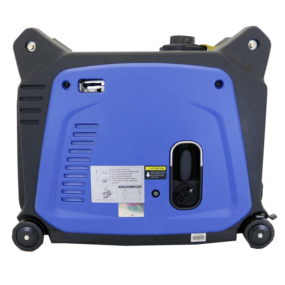 Aims GEN3200W120V 3200W Gas Inverter Generator with 30 Amp Output & Low THD - Electric Start, Scratch & Dent - Perfect for Camping, RV Trips & Emergency Power Backup