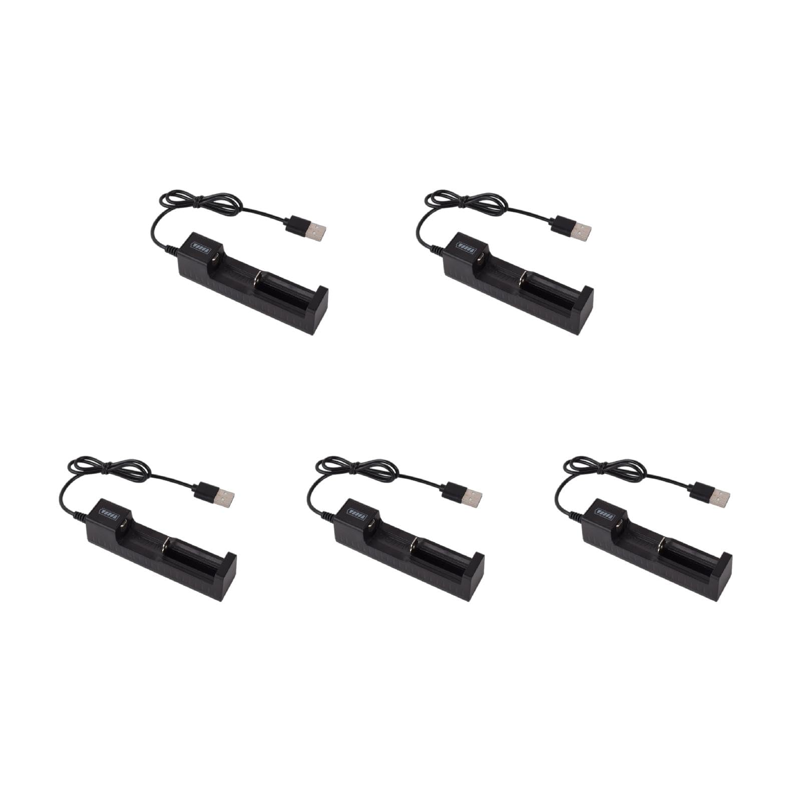 YAOGUI Universal USB Battery Charger for 4.2V 18650 18490 Li-ion Rechargeable Batteries - Smart Charging Adapter with 1 Slot - Perfect for Flashlights, Vape Mods & Electronic Devices
