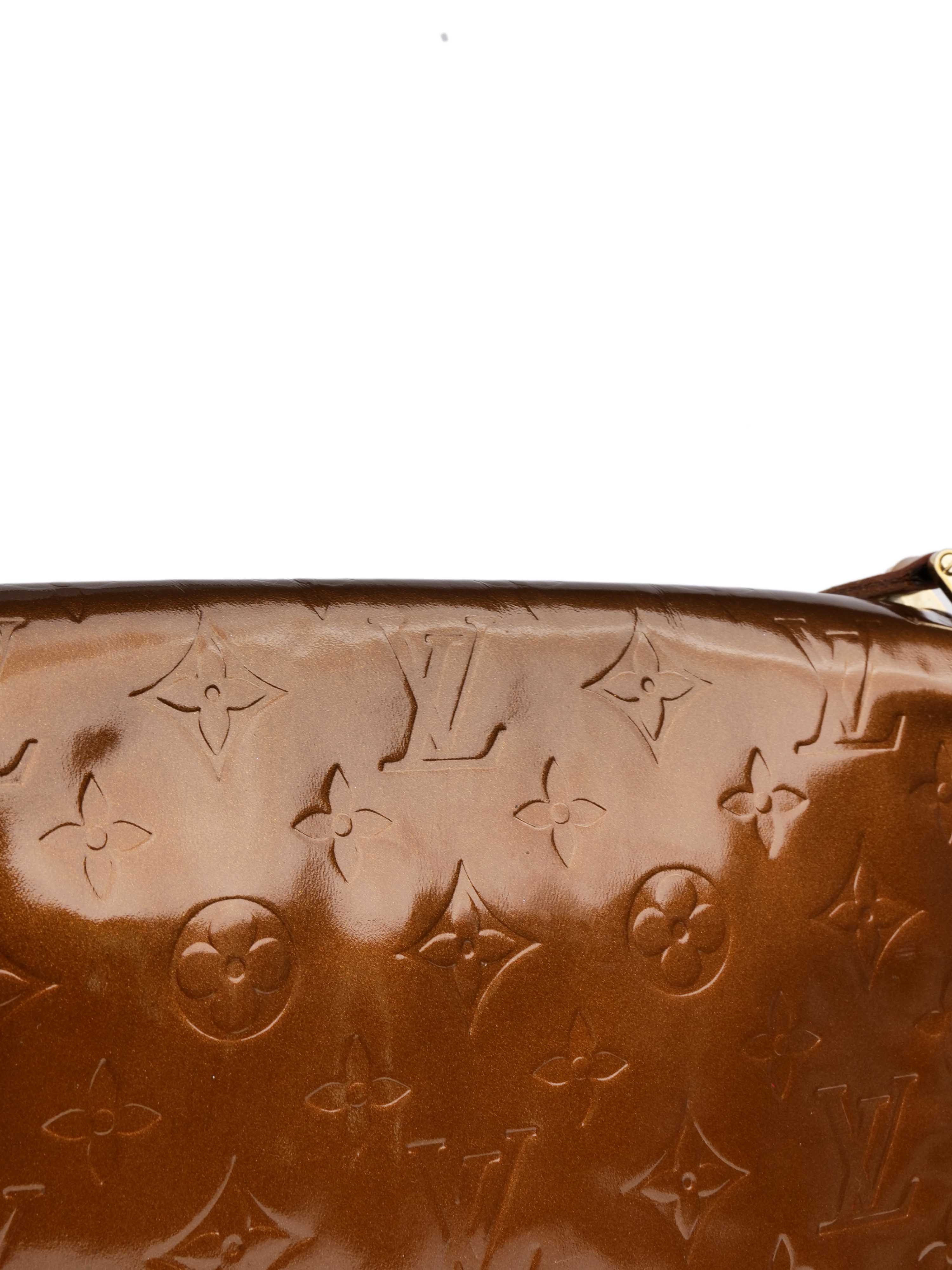 Authentic Louis Vuitton Bronze Vernis Patent Leather Musette Salsa Crossbody Bag - Luxury Designer Handbag for Women, Perfect for Date Night & Evening Events