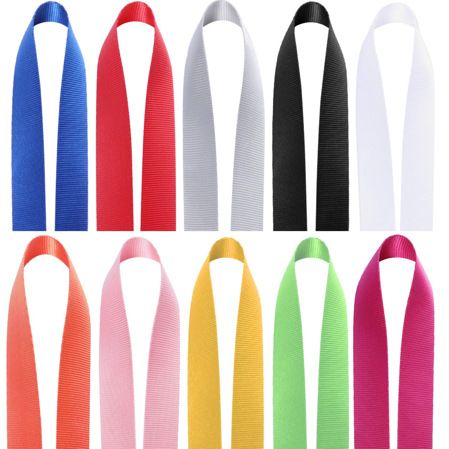 YOUOWO 10 Pack Colorful Lanyards for Keys & ID Badges - Office, Cruise, Kids