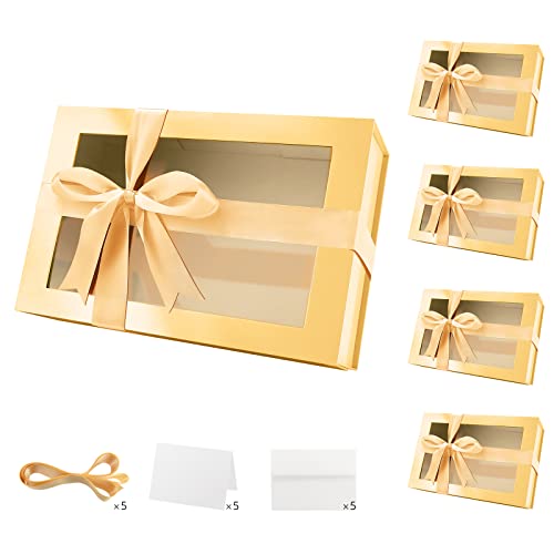 Gold-13.5x9x4.1 Inches-Pack of 5