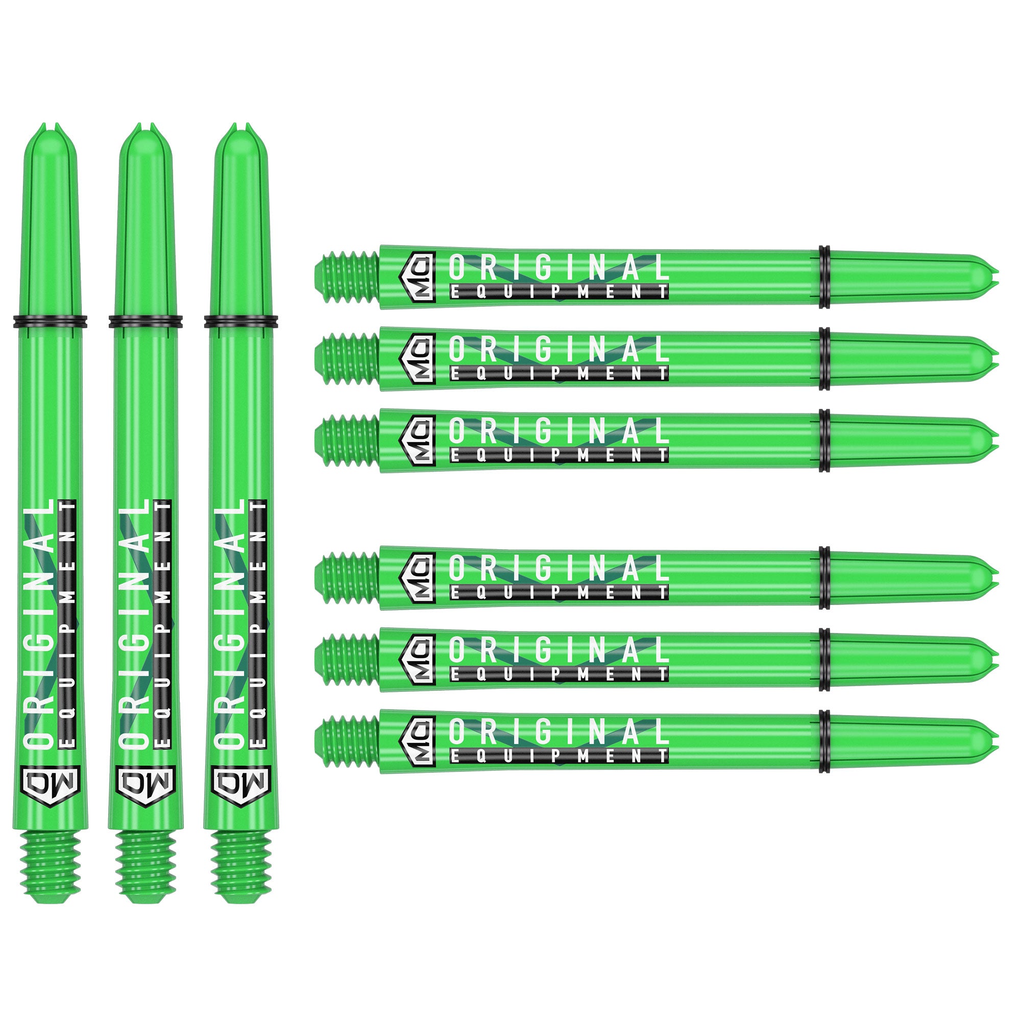 DART WORLD Clinch Darts Shafts 3PK - Premium Lime Green Dart Shafts for Professional & Casual Play - Perfect for Bars, Tournaments & Home Practice
