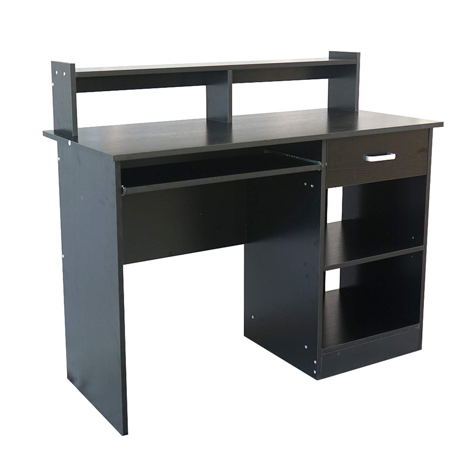 Modern E1 15MM Chipboard Computer Desk - Black Home Office Desk for Small Spaces, Work from Home & Study | Durable & Stylish Workspace Solution