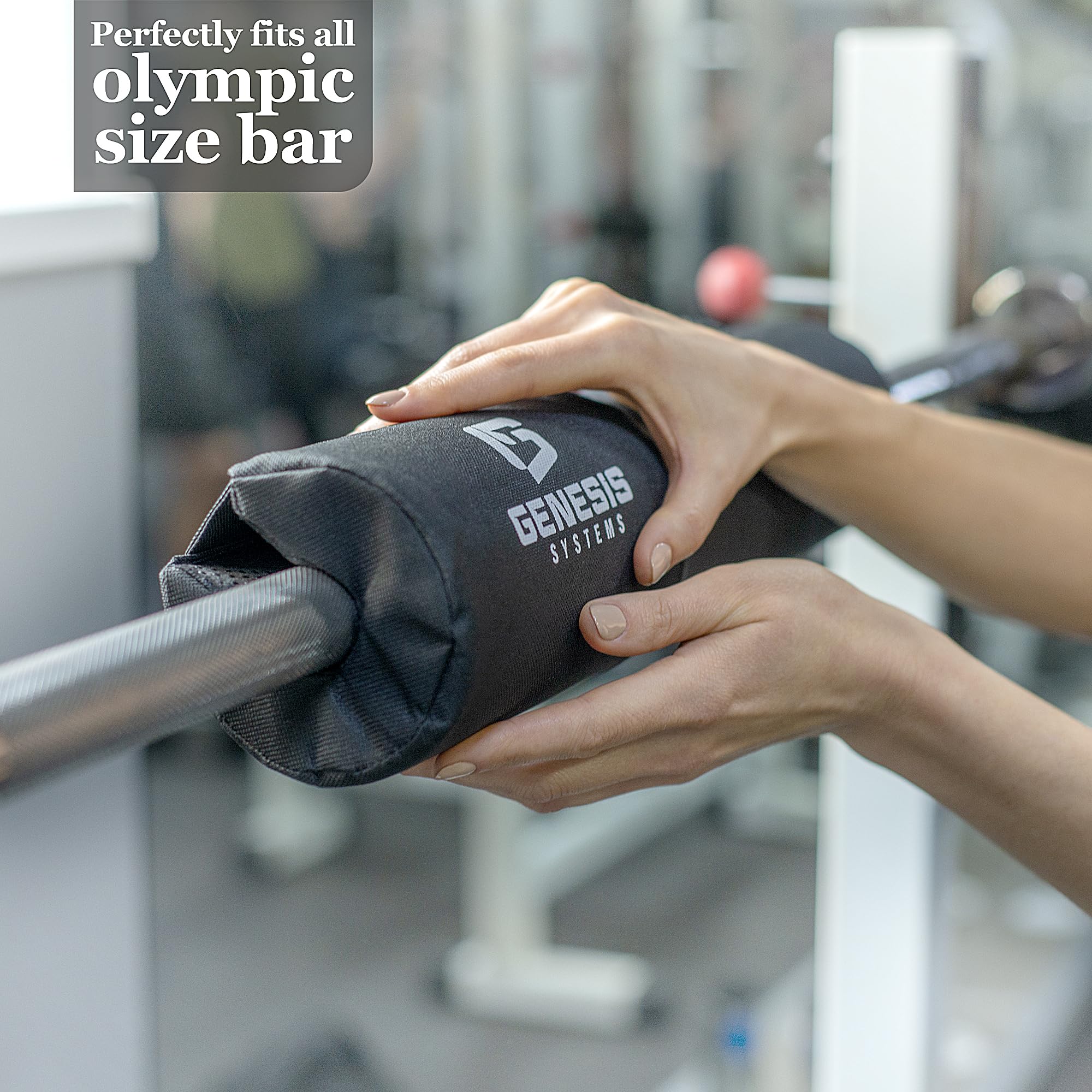 Premium Squat Pad Barbell Cushion - Thick Foam Weight Lifting Pad for Hip Thrusts, Squats & Glute Bridges - Comfortable Neck & Shoulder Support for Olympic & Standard Bars - Ideal for Home Gym & CrossFit Workouts