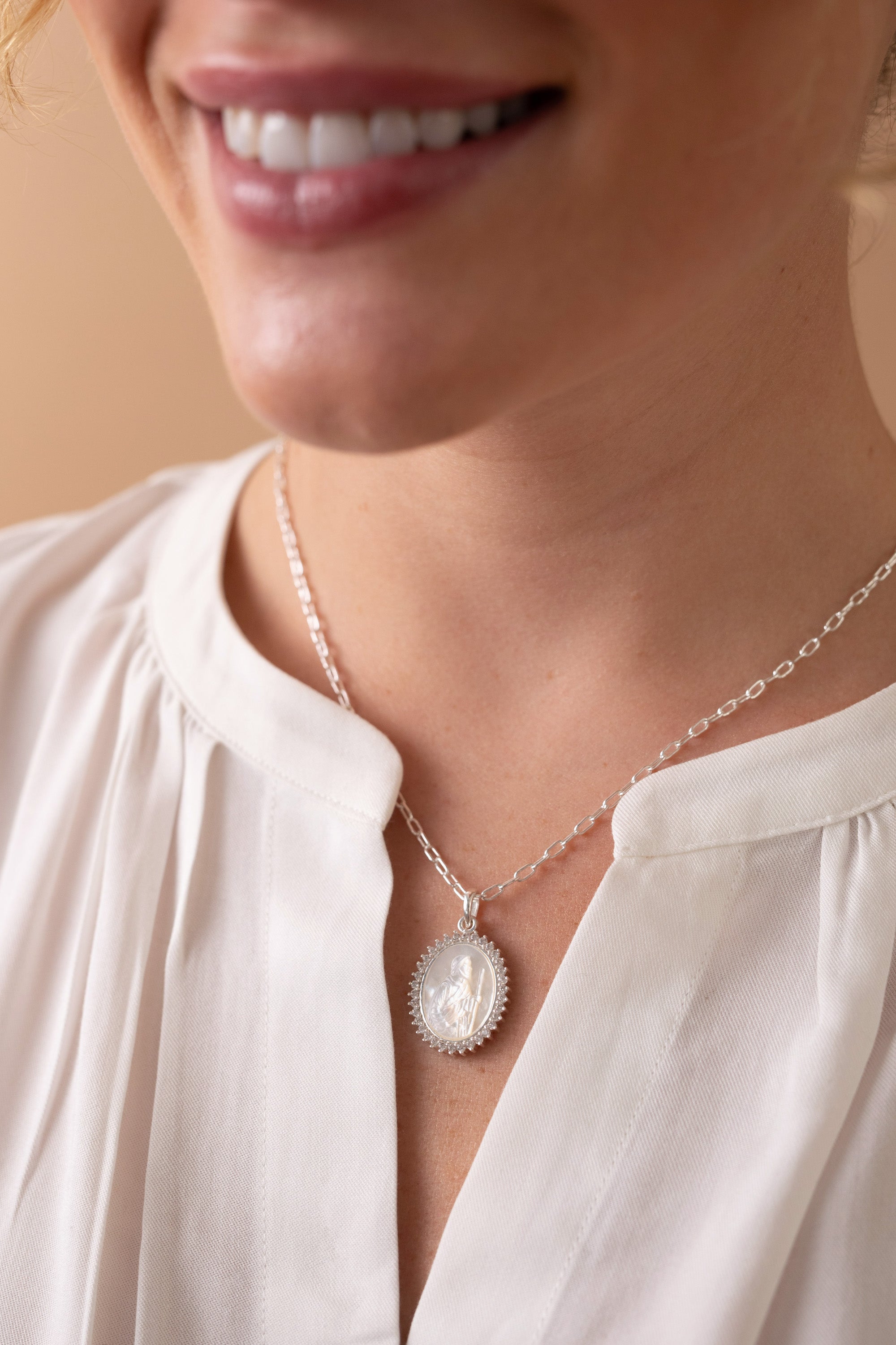 St. Christopher Pendant Necklace - Religious Jewelry for Men & Women - Catholic Gifts for Travel Protection & Blessings - Perfect for Daily Wear, Travel, Baptism & Confirmation Gifts
