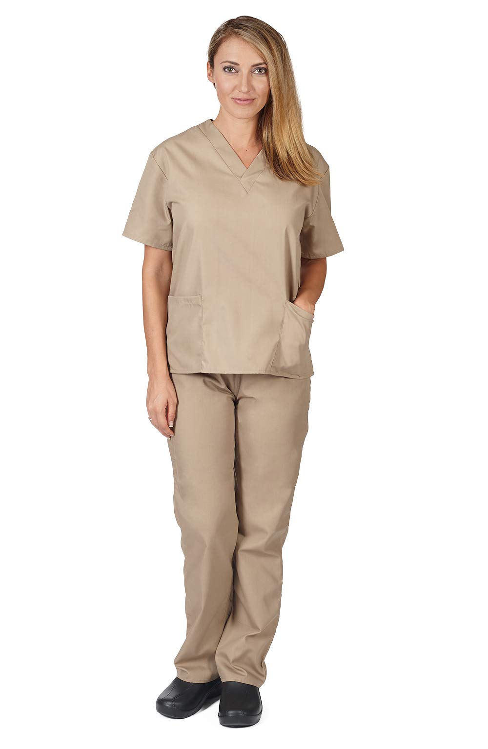 Premium Women's Medical Scrub Set - 2-Pack Comfortable Uniform Tops & Pants for Nurses & Healthcare Professionals | Perfect for Hospitals, Clinics & Long Shifts