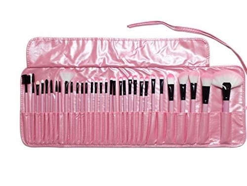 Premium 24-Piece ZemGlam Makeup Brush Set for Women & Girls - Professional Eyeshadow, Eyeliner, Eyebrow Brushes with Wooden Handles & Travel Pouch - Perfect for Everyday Makeup, Contouring, and Professional Beauty Looks