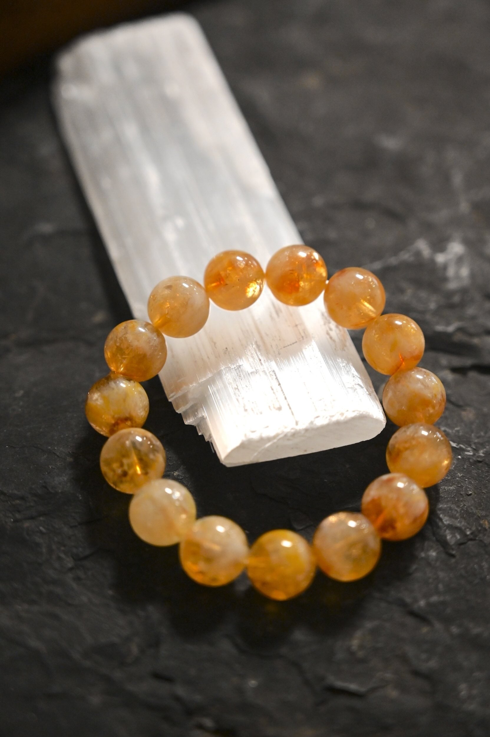Full of Joy Citrine Bracelet - Natural Gemstone Jewelry for Women, Healing Crystal for Positive Energy & Good Luck - Perfect for Meditation, Yoga & Everyday Wear