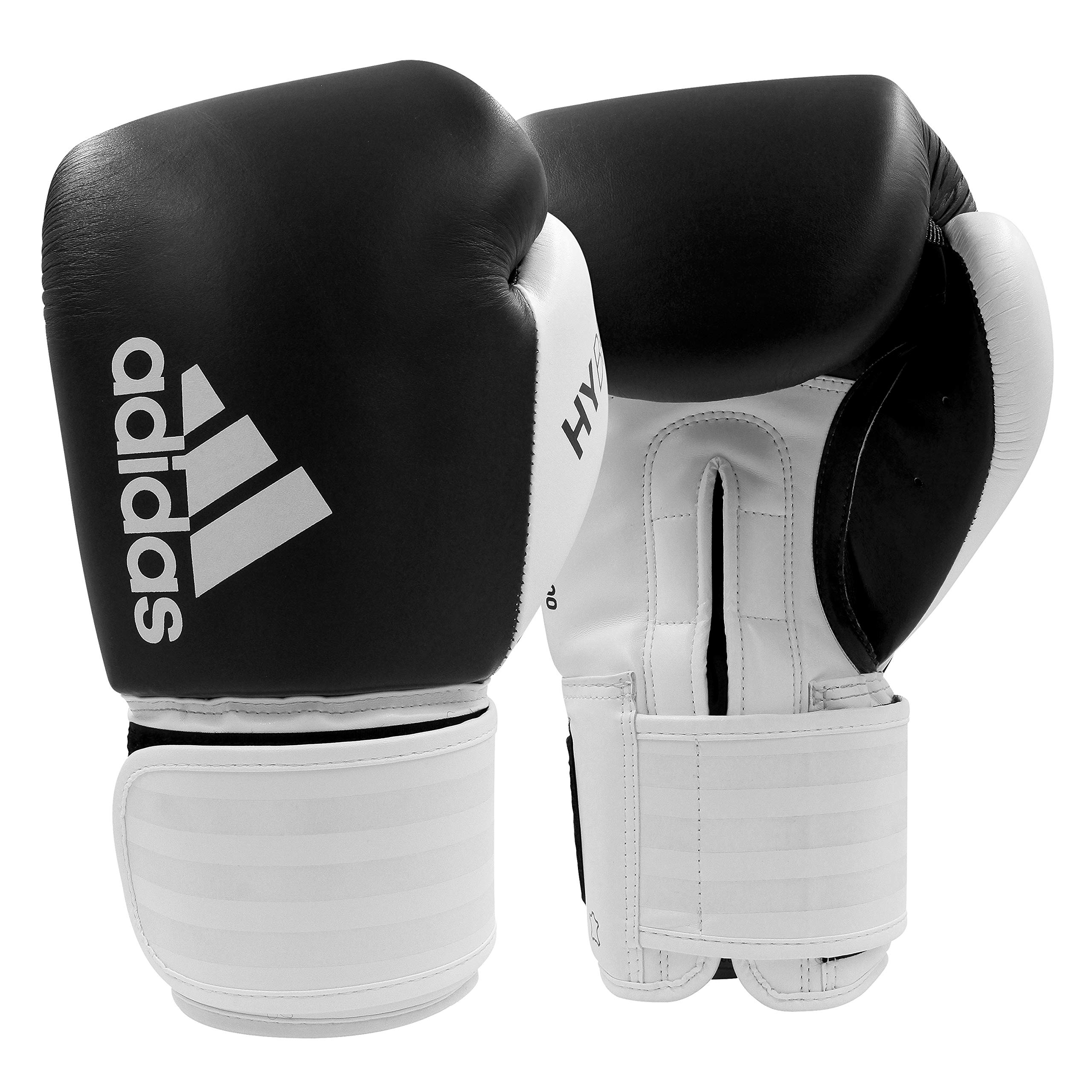 Adidas Hybrid 200 Leather Boxing & Kickboxing Gloves for Men & Women - Premium Training Gloves for MMA, Sparring, Bag Work & Fitness