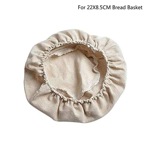 Round & Oval Banneton Proofing Basket - Rattan Bread Baking Basket with Cloth Bag for Sourdough, Artisan Bread, and Homemade Cake Fermentation - Perfect for Home Bakers and Professional Bakeries (1pc Cloth Bag Included)