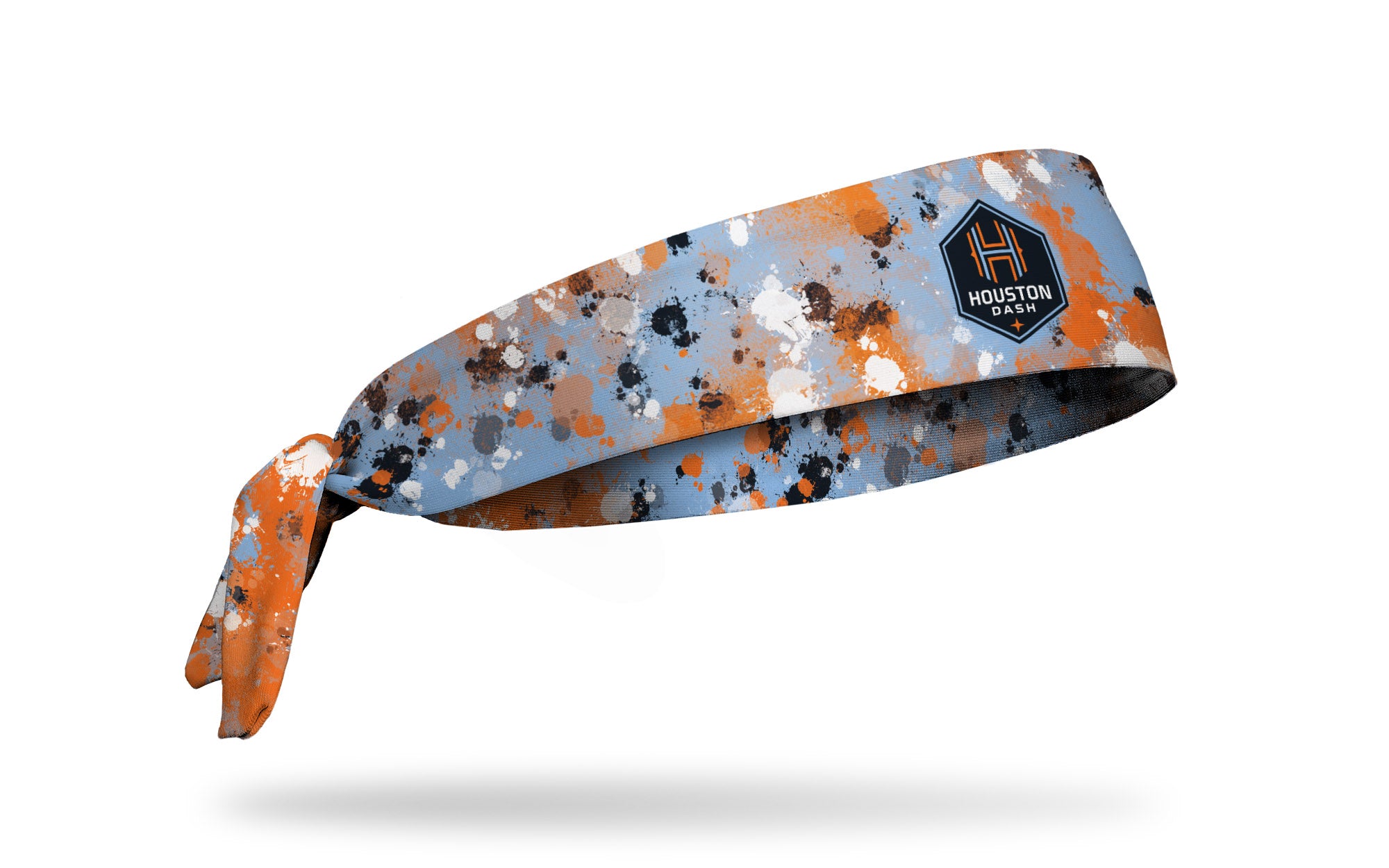 Houston Dash Splatter Flex Tie Headband for Women - Adjustable Sports Headband for Running, Yoga, Workouts - Non-Slip Sweatband for Active Lifestyles