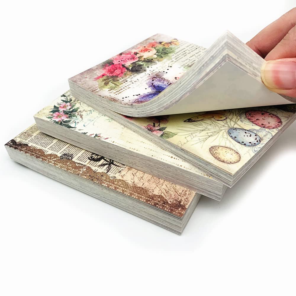 300 Sheets Vintage Scrapbook Paper for Journaling, DIY Crafts, and Scrapbooking - Aesthetic Decorative Paper for Junk Journals, Diaries, and Embellishment Supplies - Perfect for Memory Books, Card Making, and Home Decor Projects