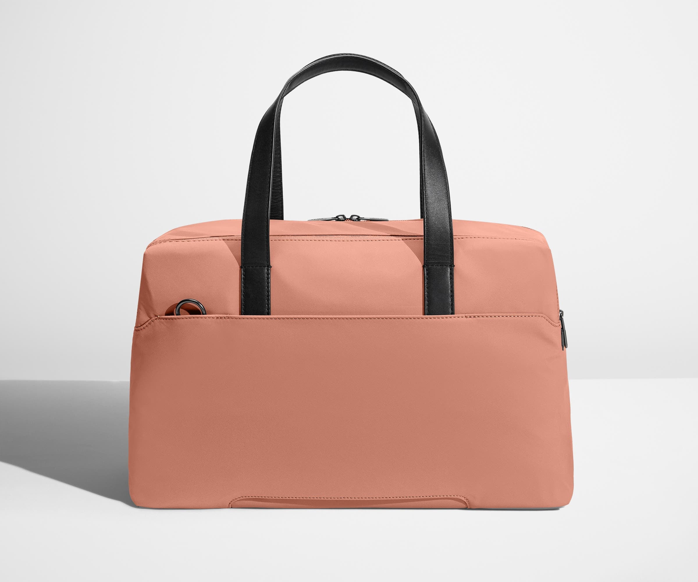 Premium Leather Overnight Bag in Clay Pink - Stylish Travel Duffel for Weekend Getaways & Business Trips