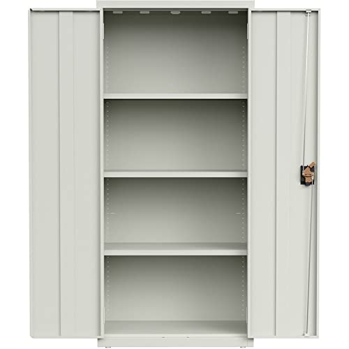 Lorell Slimline Storage Cabinet - 3-Shelf Metal File Organizer for Office, Home & Garage - Compact Storage Solution for Files, Books & Supplies