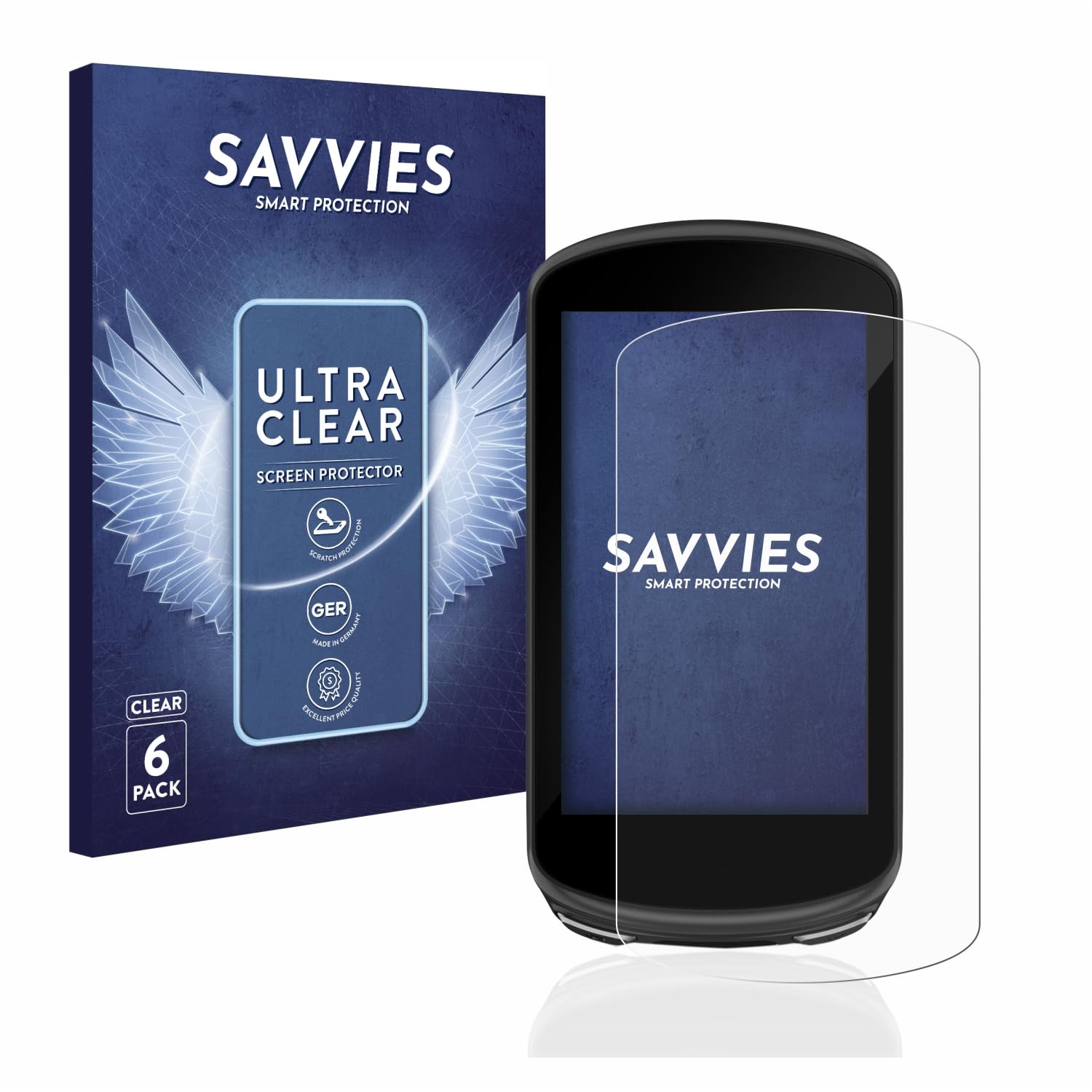 Garmin Edge 1030 Plus Screen Protector 6 Pack - Clear Film for Cycling GPS Protection