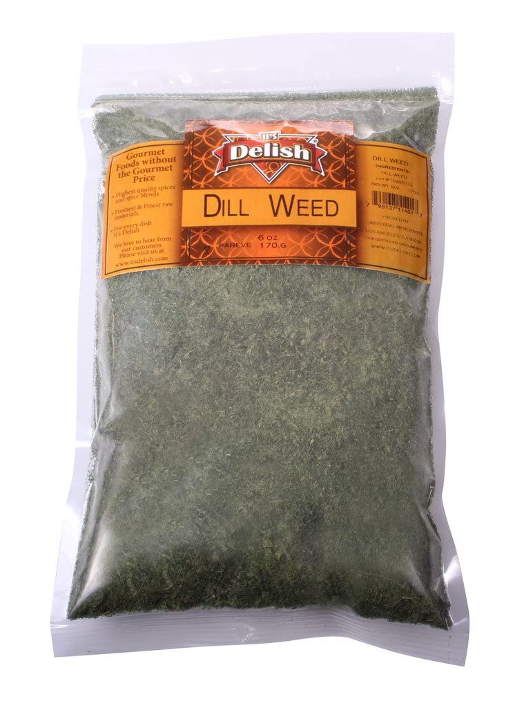 Premium All Natural Dried Dill Weed - 2 Lbs Bulk Bag | Fresh Dry Dill Spice Herb for Seasoning Soups, Fish, Chicken, Salad Dressing & Dips | Gourmet Kosher Spice | Perfect for Home Cooking, Meal Prep & Restaurant Use