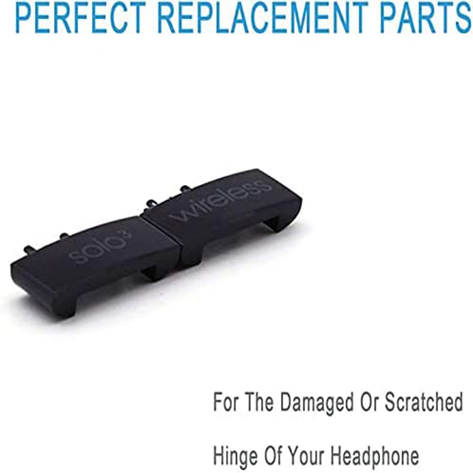 Replacement Headband Hinge Clip Cover + Pin Repair Kit for Beats Solo3 & Solo2 Wireless Over-Ear Headphones - Black - DIY Headphone Accessories for Comfort & Durability Fixes