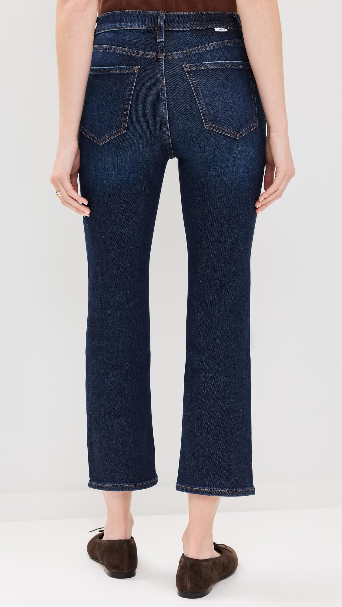 Shy Girl Crop Flare Jeans - High Waisted Bell Bottom Pants for Women | Perfect for Casual Outfits, Date Nights & 70s Retro Style