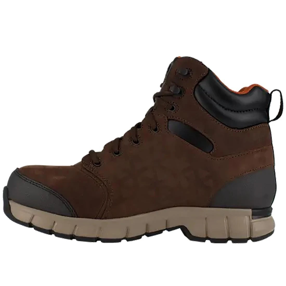 6 Inch Composite Toe Waterproof Work Boots for Men - Lightweight & Comfortable Safety Shoes with Cushion - Ideal for Construction, Warehouse & Outdoor Work - Brown