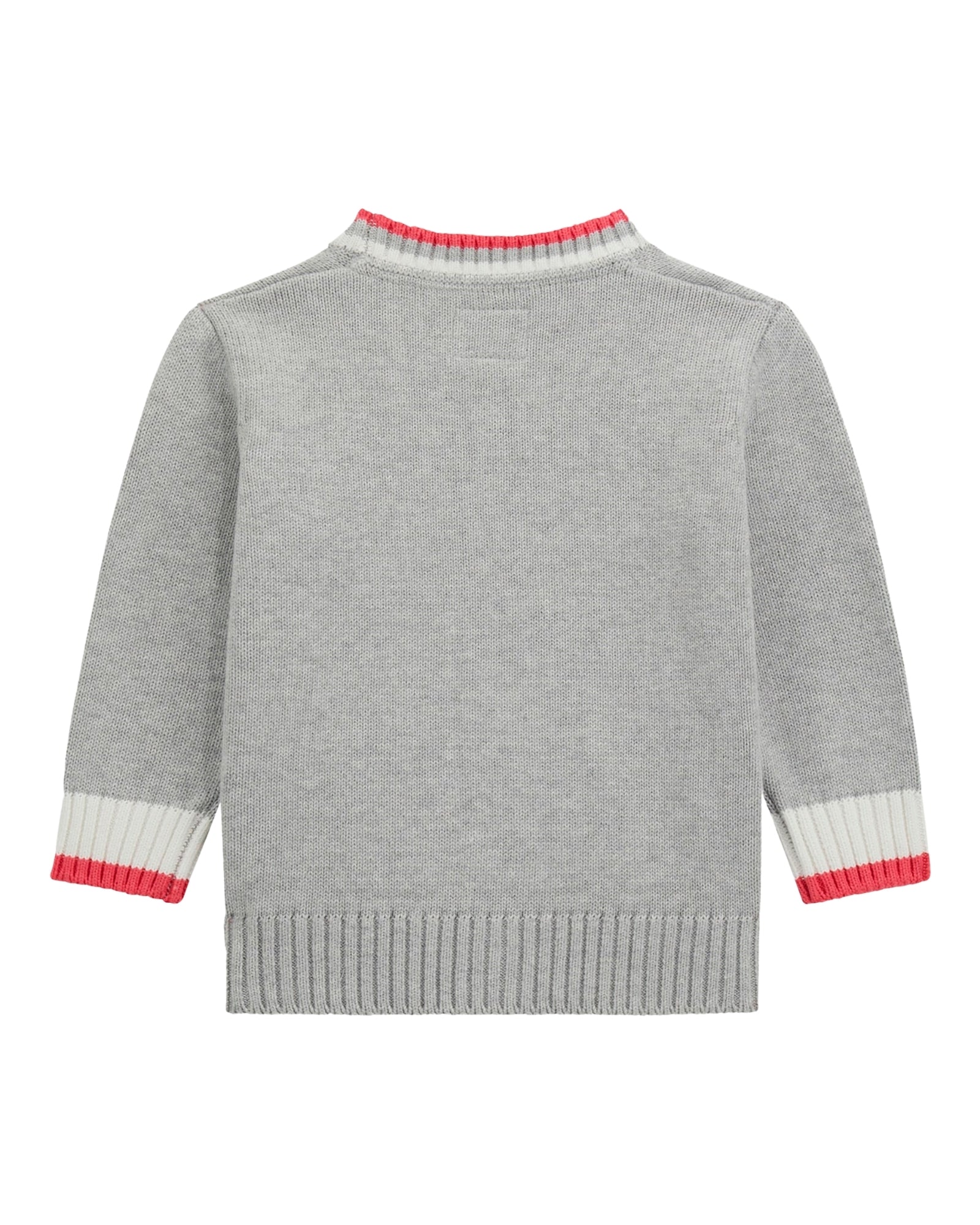 Soft Grey Long Sleeve Cardigan Sweater for Girls (2-7 Years) - Cozy Fall & Winter Layering for School and Playdates